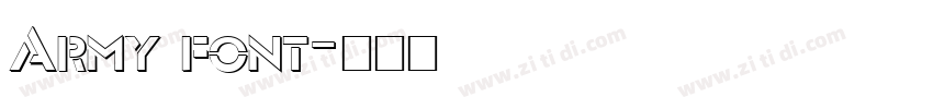 Army font字体转换